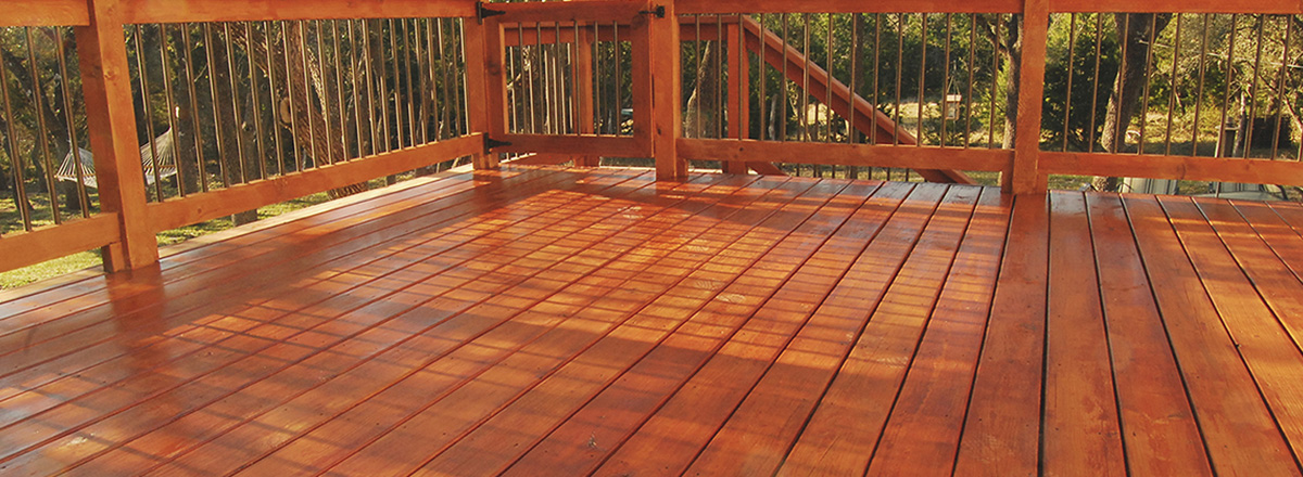 How to stain a deck